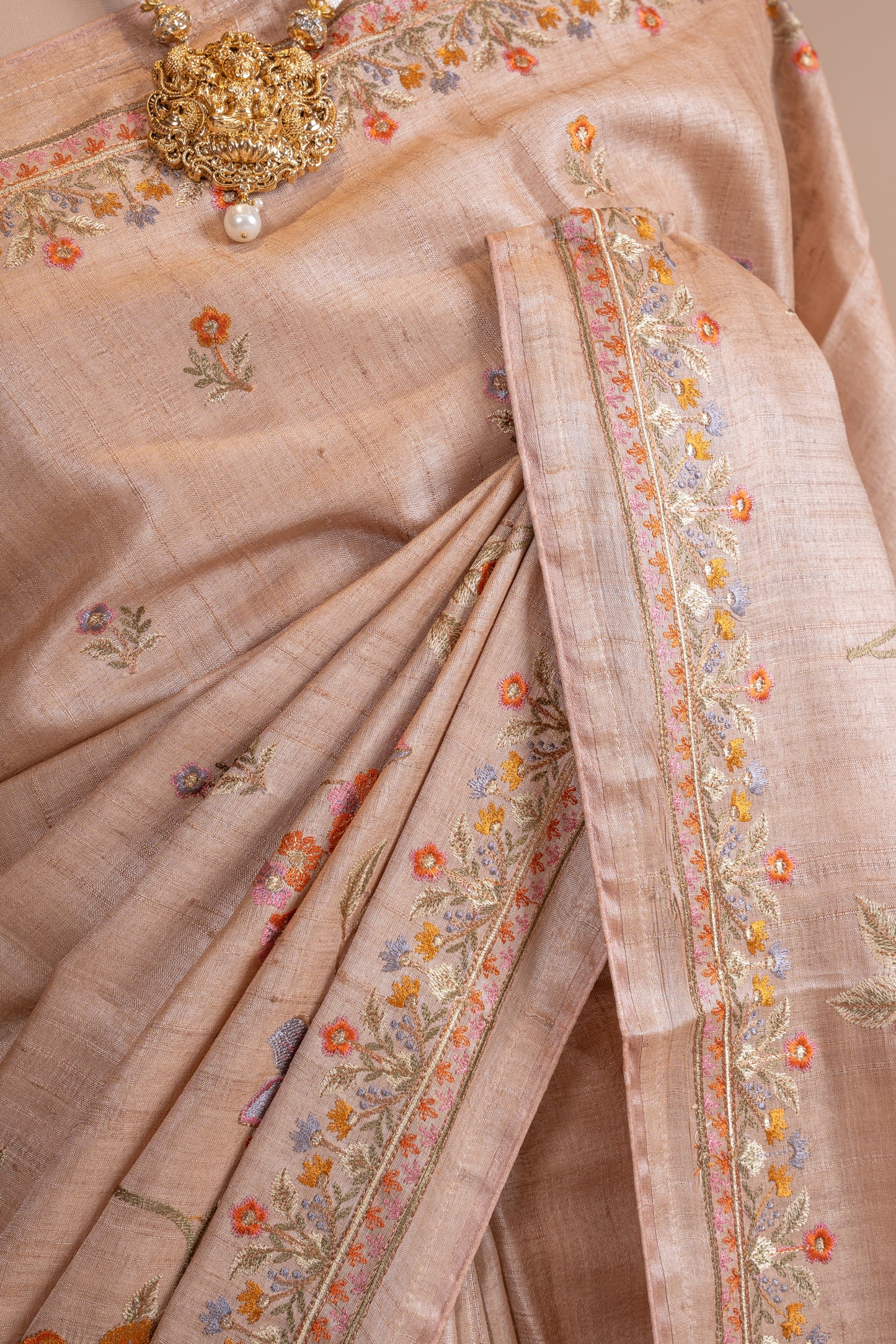 Pure Bhagalpuri Tussur Silk Traditional Designer Saree