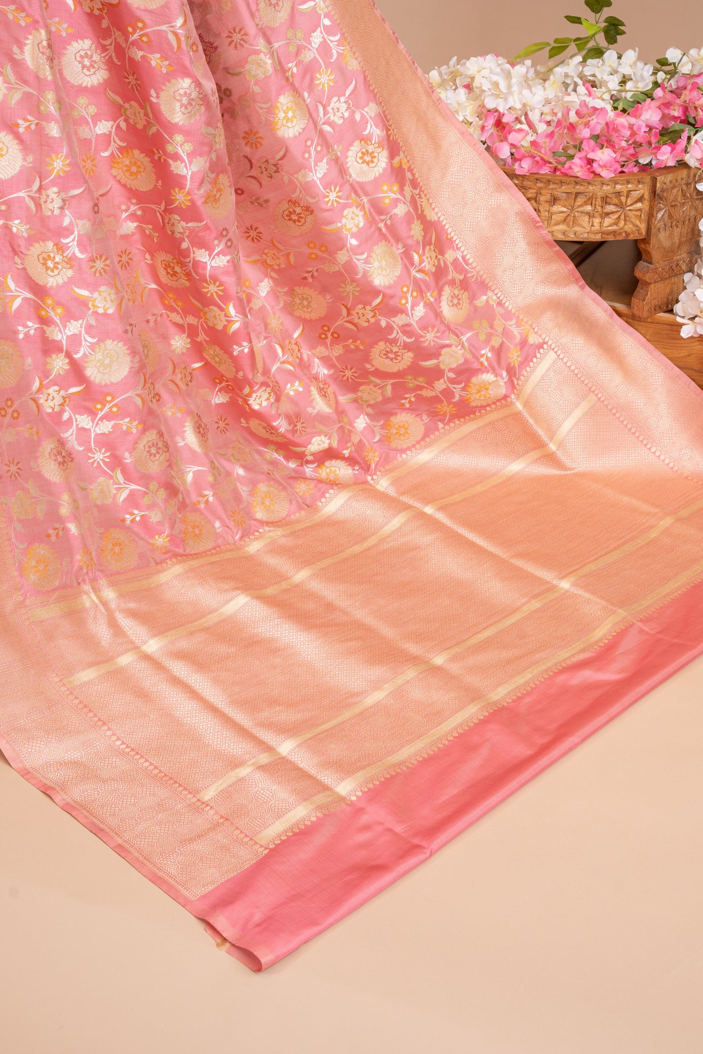 Pure Katan Silk Meena Zari Saree