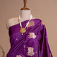 Pure Satin Silk Silver Zari Designer Saree