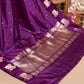 Pure Satin Silk Silver Zari Designer Saree