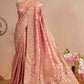 Pure Banarasi Tissue Silk Zardozi Sequence Work Saree