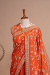 Pure Georgette Crepe Gotapatti Kardana Zardozi Work Saree