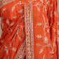 Pure Georgette Crepe Gotapatti Kardana Zardozi Work Saree