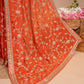 Pure Georgette Crepe Gotapatti Kardana Zardozi Work Saree