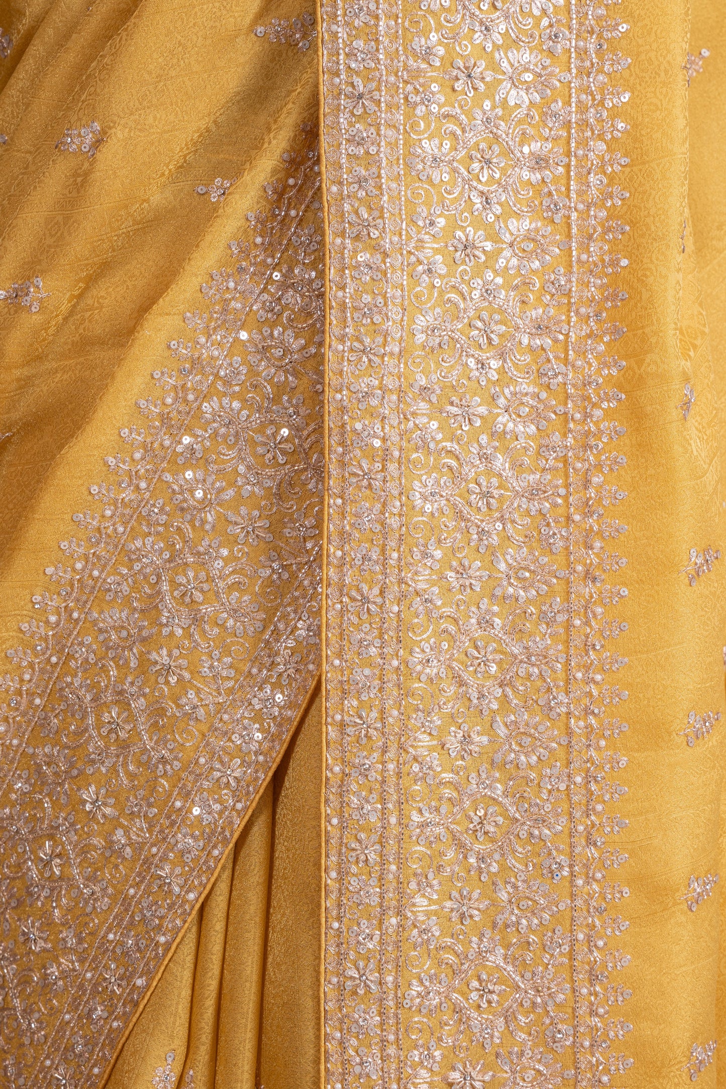 Pure Banarasi Self Tissue Aari Kardana Zardozi Saree