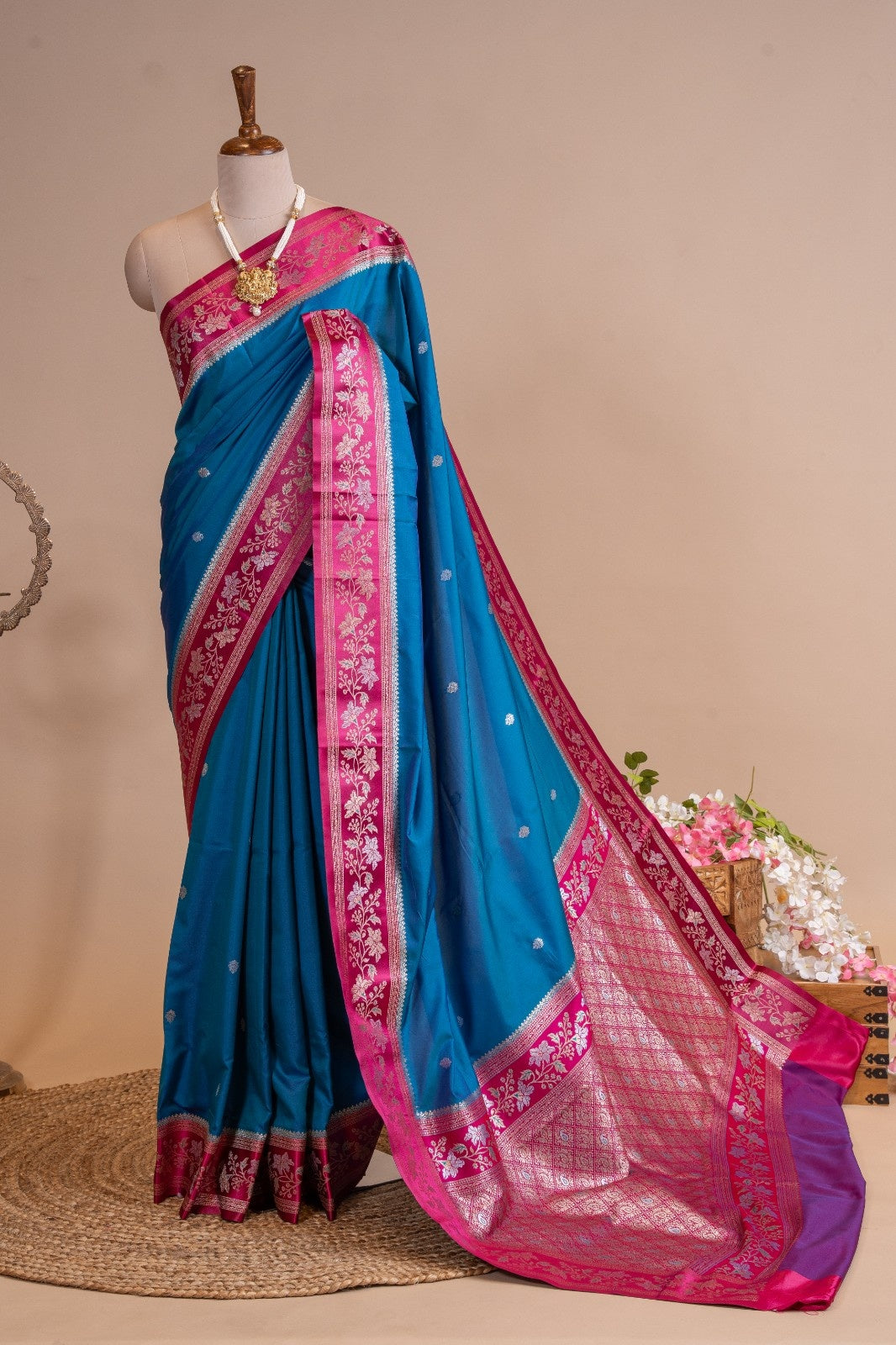 Pure Silk Sona Rupa Zari Designer Saree