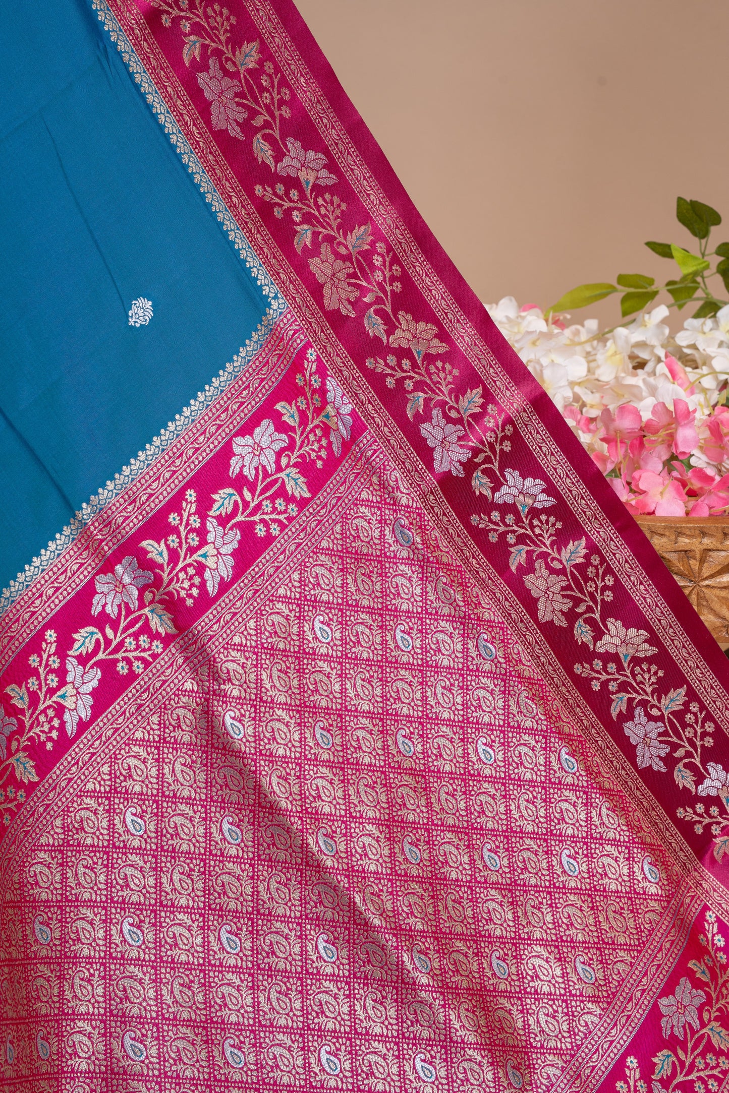 Pure Silk Sona Rupa Zari Designer Saree