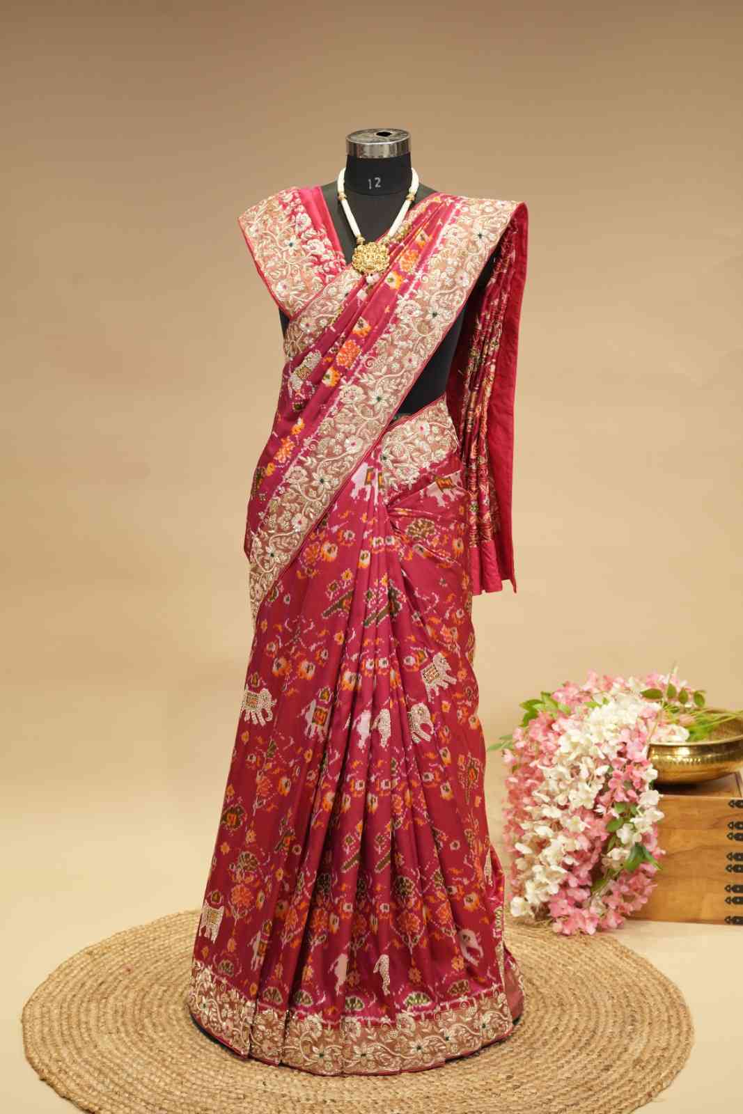 Red Pure Patola Bridal Saree